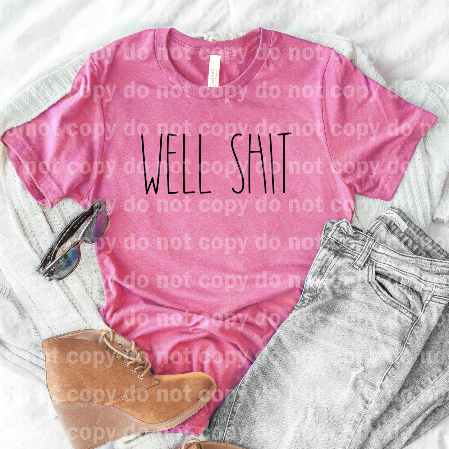 Well Shit Typography Black/White Dream Print or Sublimation Print