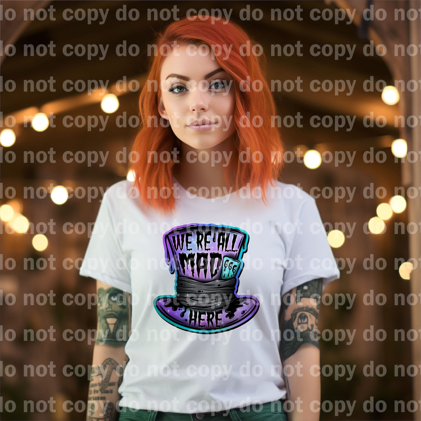 We're All Mad Here Drippy Purple Dream Print or Sublimation Print