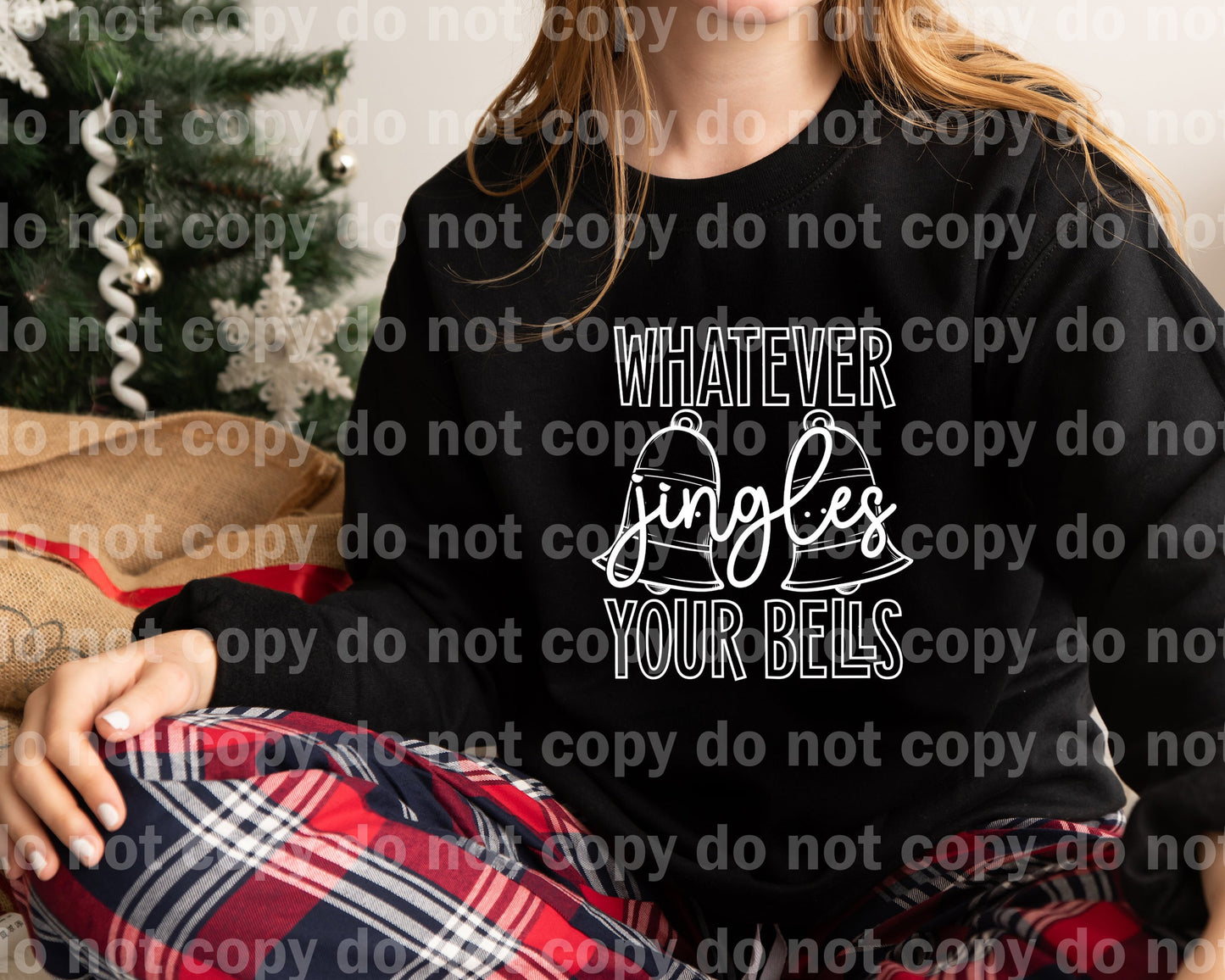 Whatever Jingles Your Bells Black/White Dream Print or Sublimation Print