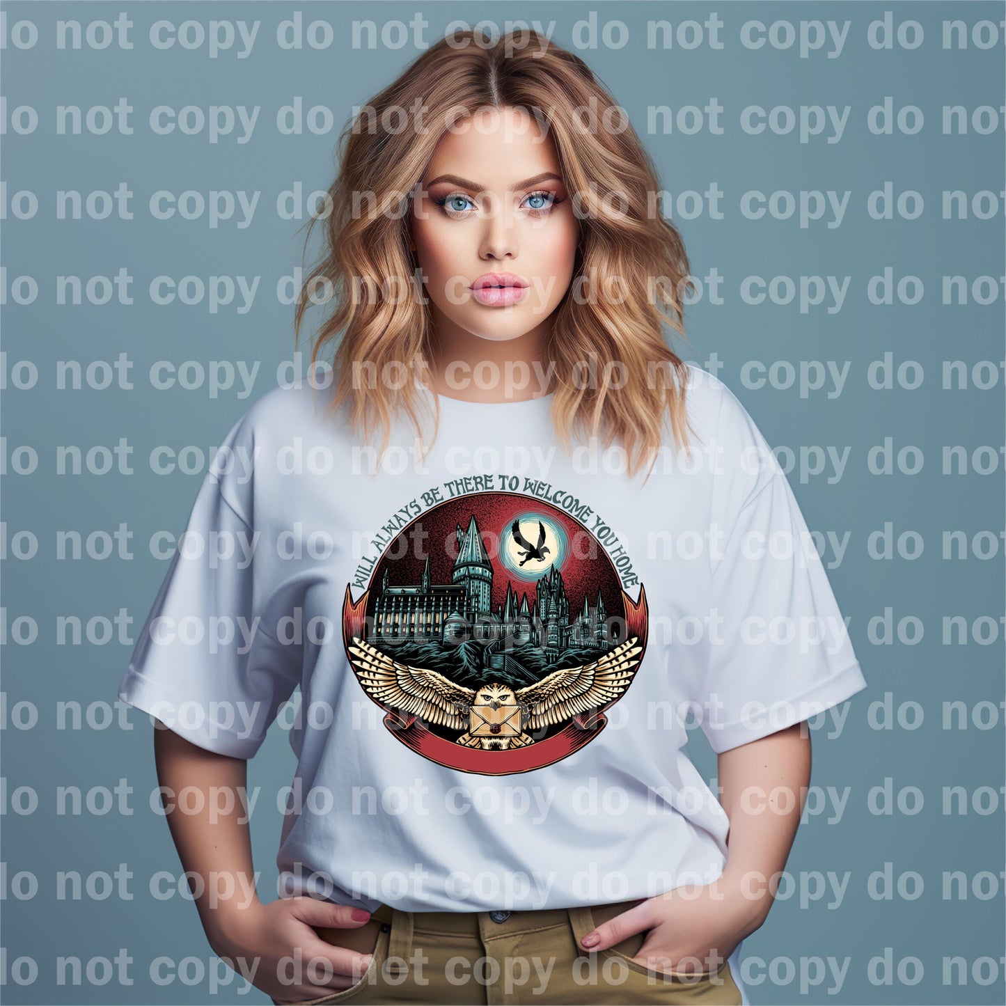 Will Always Be There To Welcome You Home Castle HP Dream Print or Sublimation Print with Decal Option