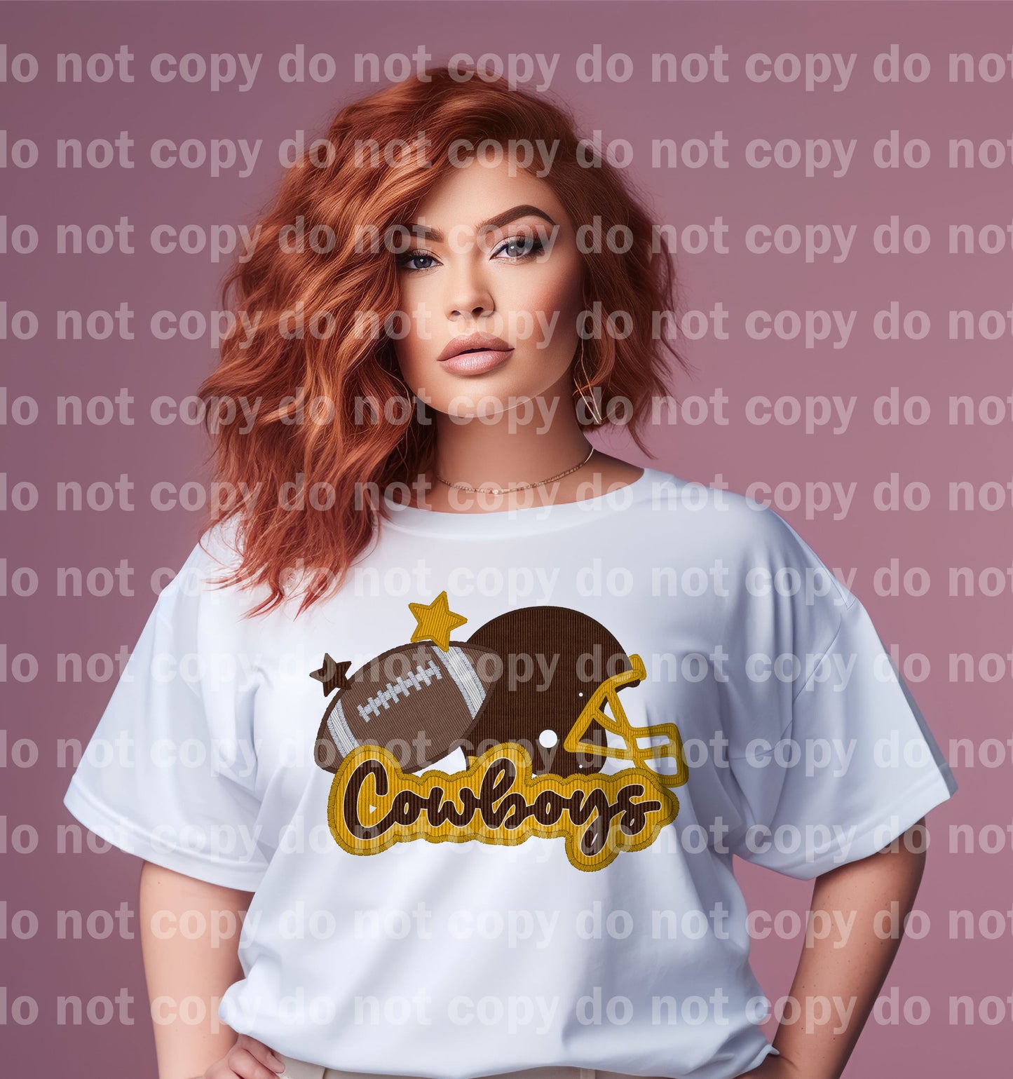 Wyoming Cowboys Football Embroidery Dream Print or Sublimation Print