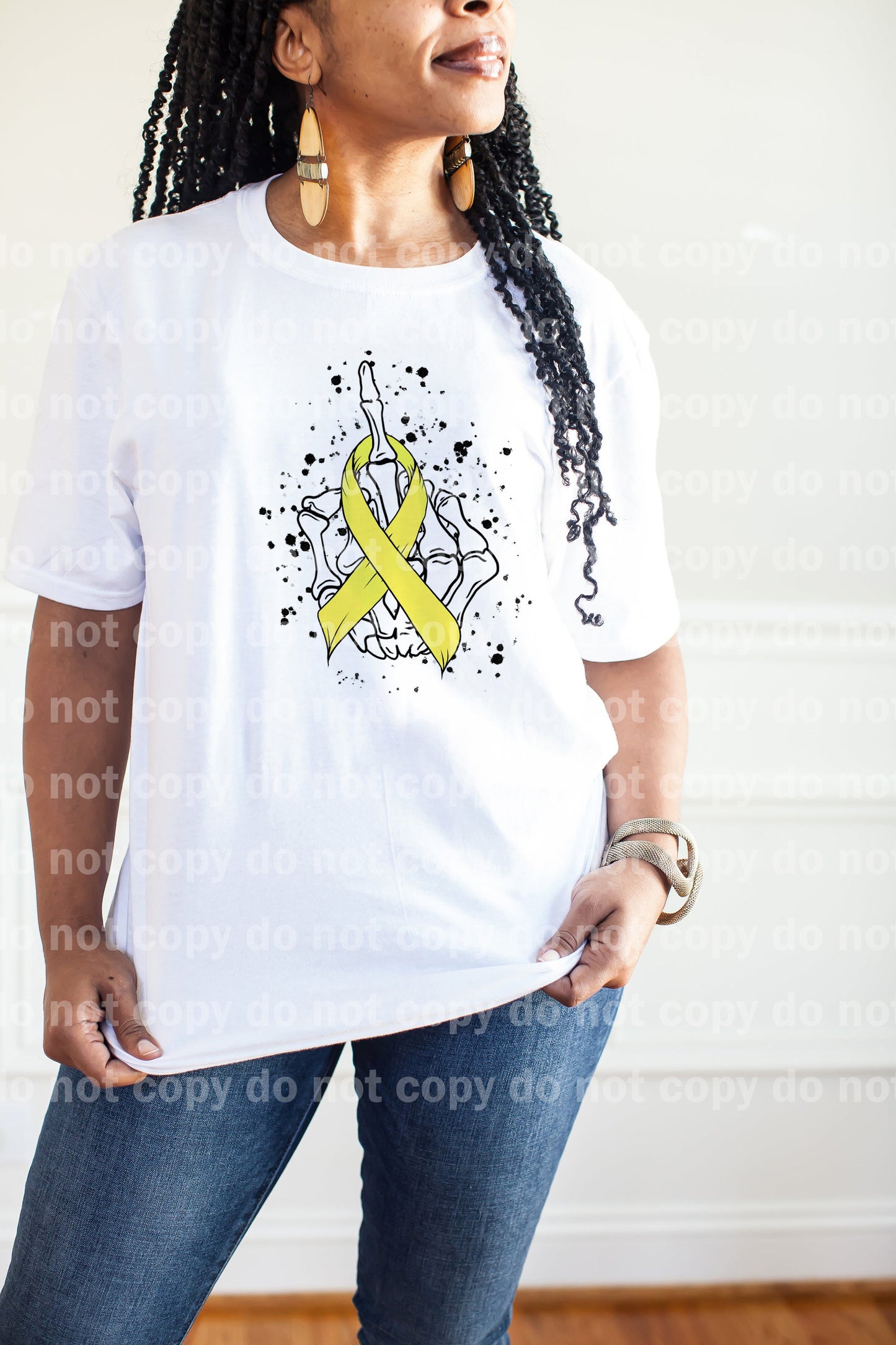 Yellow Cancer Ribbon Dream Print or Sublimation Print