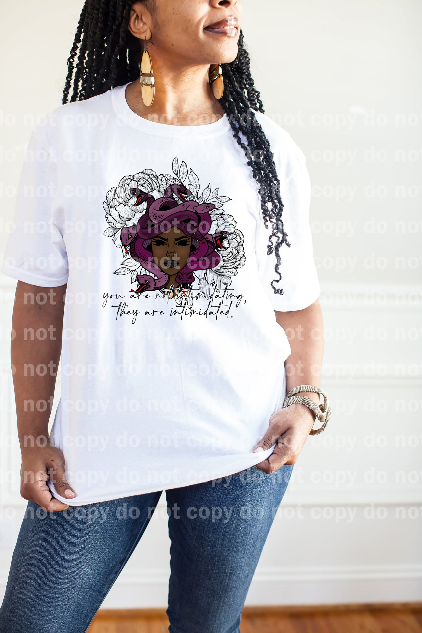 You Are Not Intimidating They Are Intimidated Purple Light Skin/Dark Skin Tone Dream Print or Sublimation Print