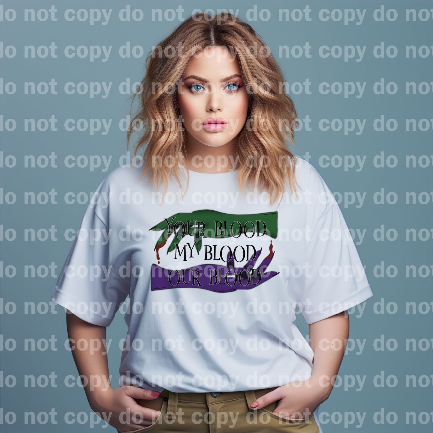 Tu Sangre Mi Sangre Nuestra Sangre Sueño Impresión o Impresión por Sublimación