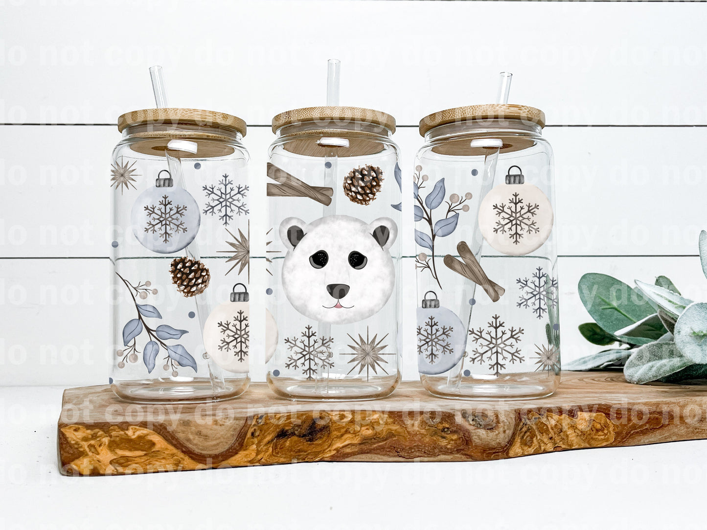 Polar Bear Winter 16oz Cup Wrap