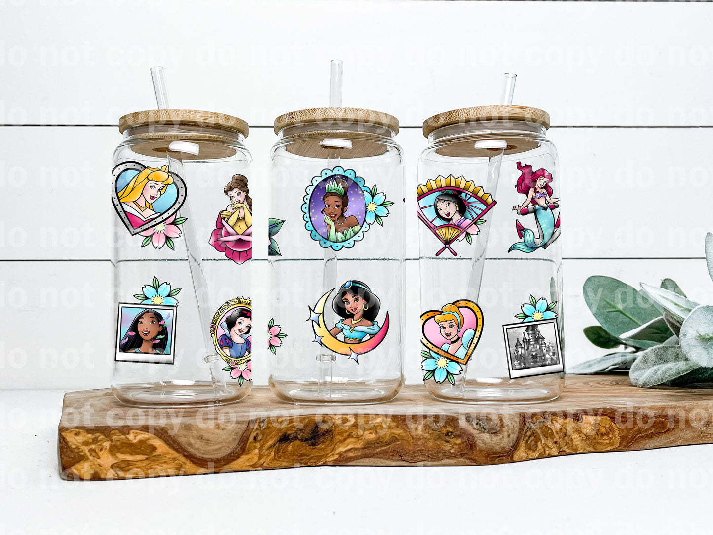 Princess Characters 16oz Cup Wrap