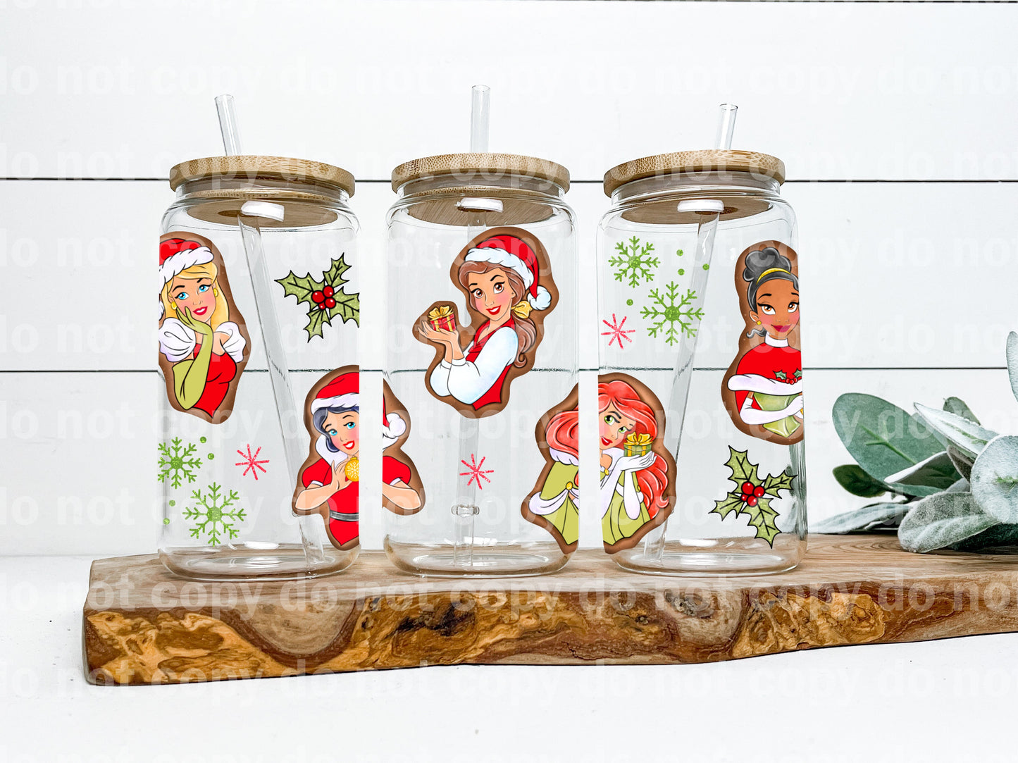 Princess Gingerbread 16oz Cup Wrap
