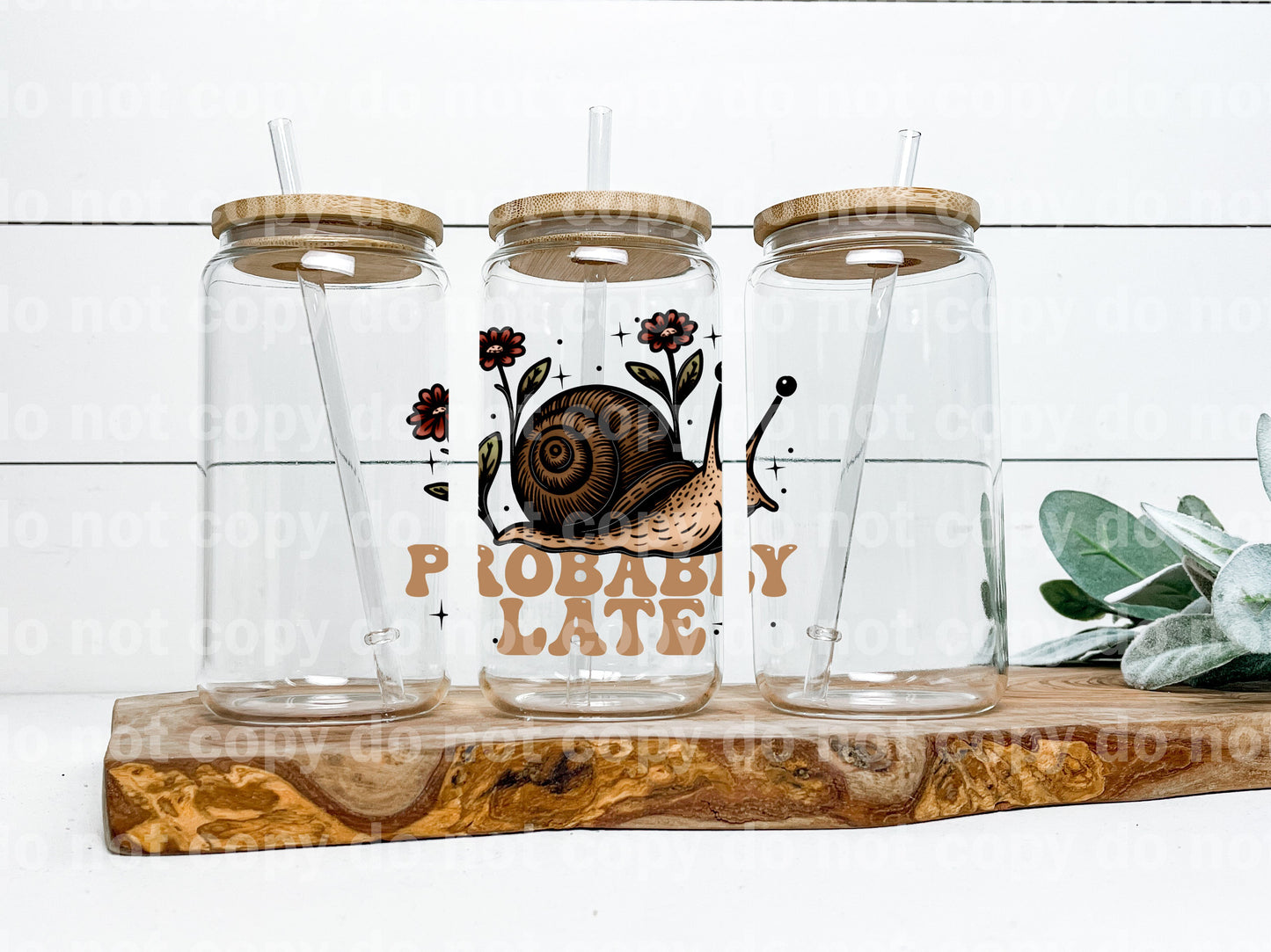 Probably Late Snail Brown Font