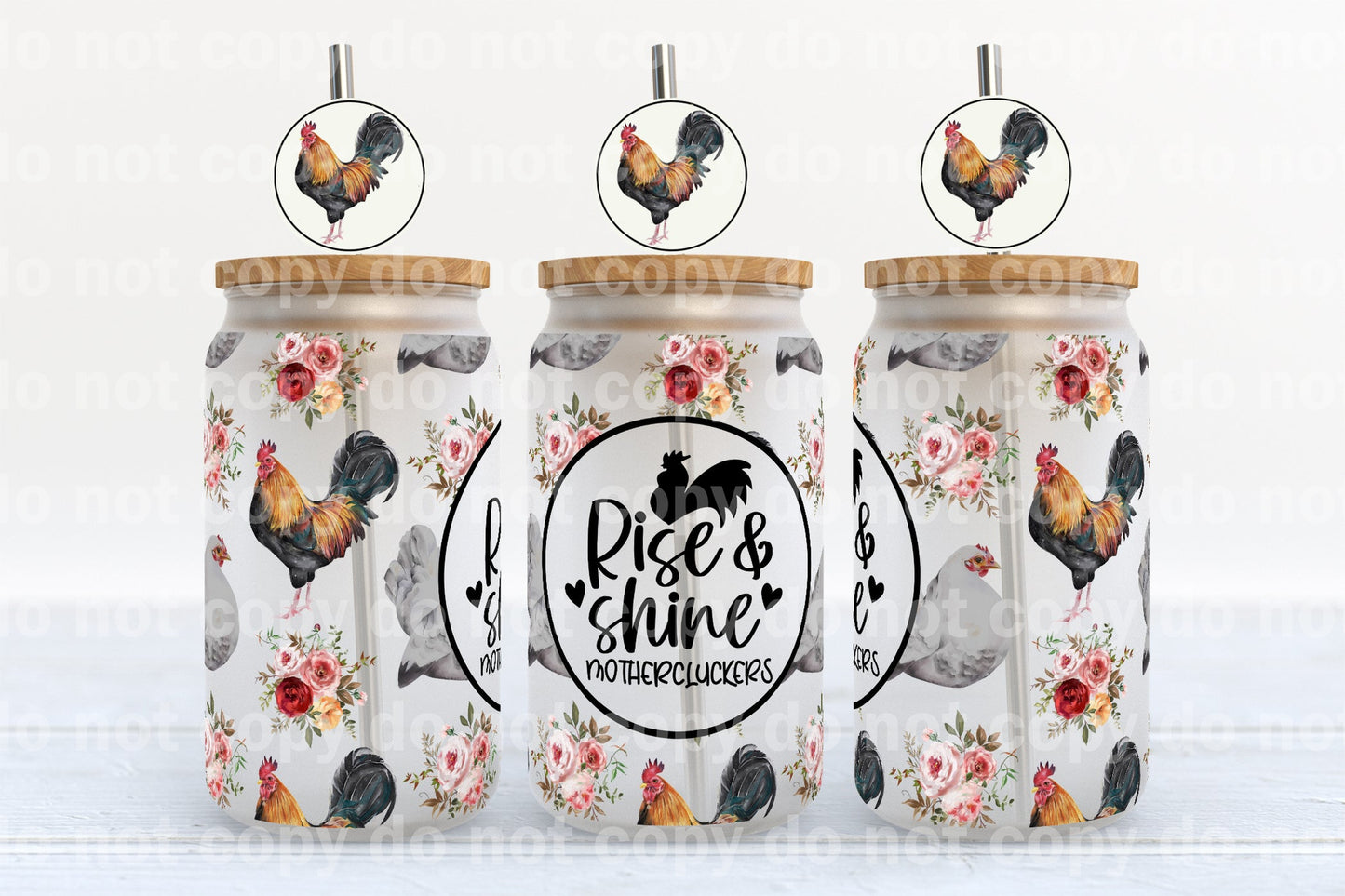 Rise And Shine Mothercluckers 16oz Cup Wrap