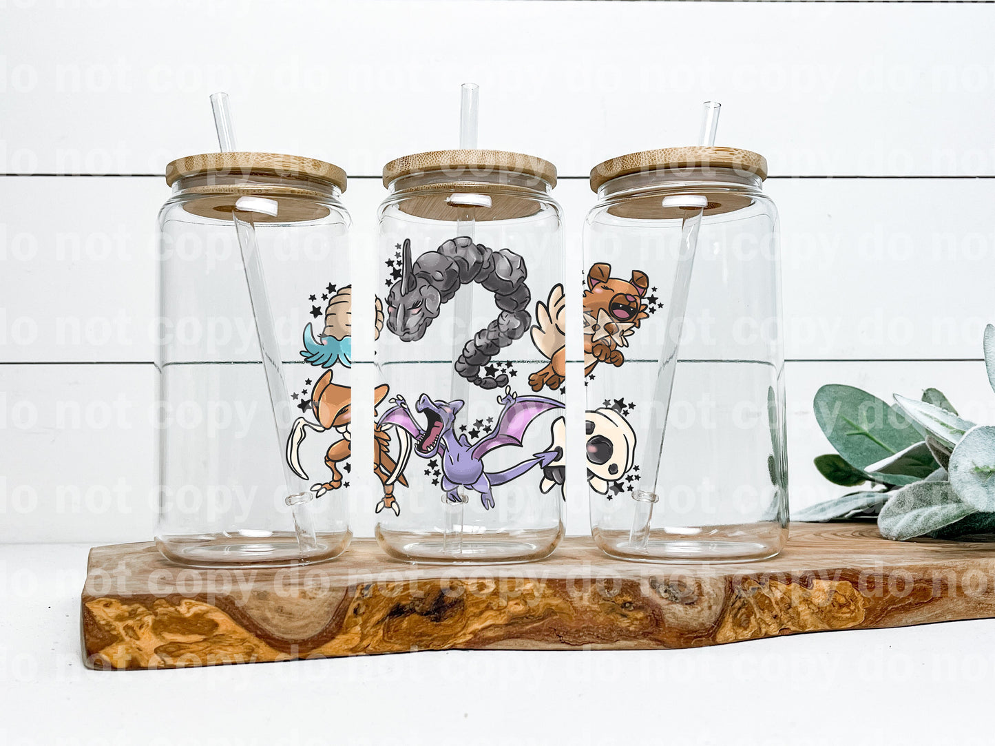 Rock Water Type Pocket Monsters Decal 4.5 x 3.3