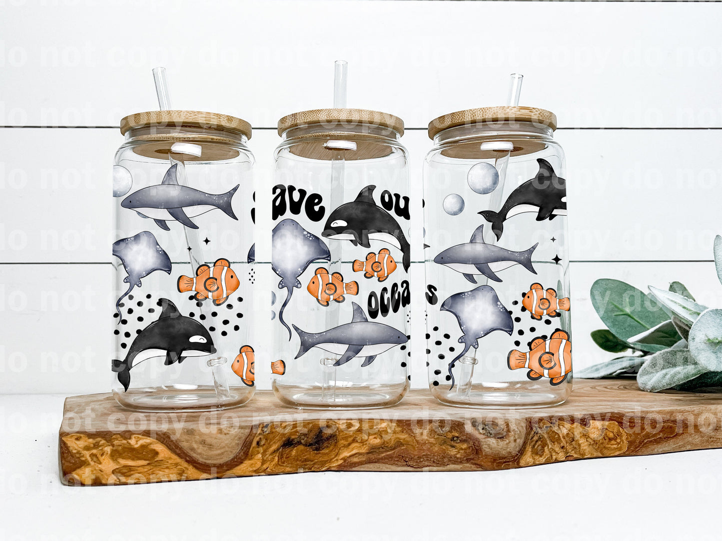 Save Our Oceans 16oz Cup Wrap