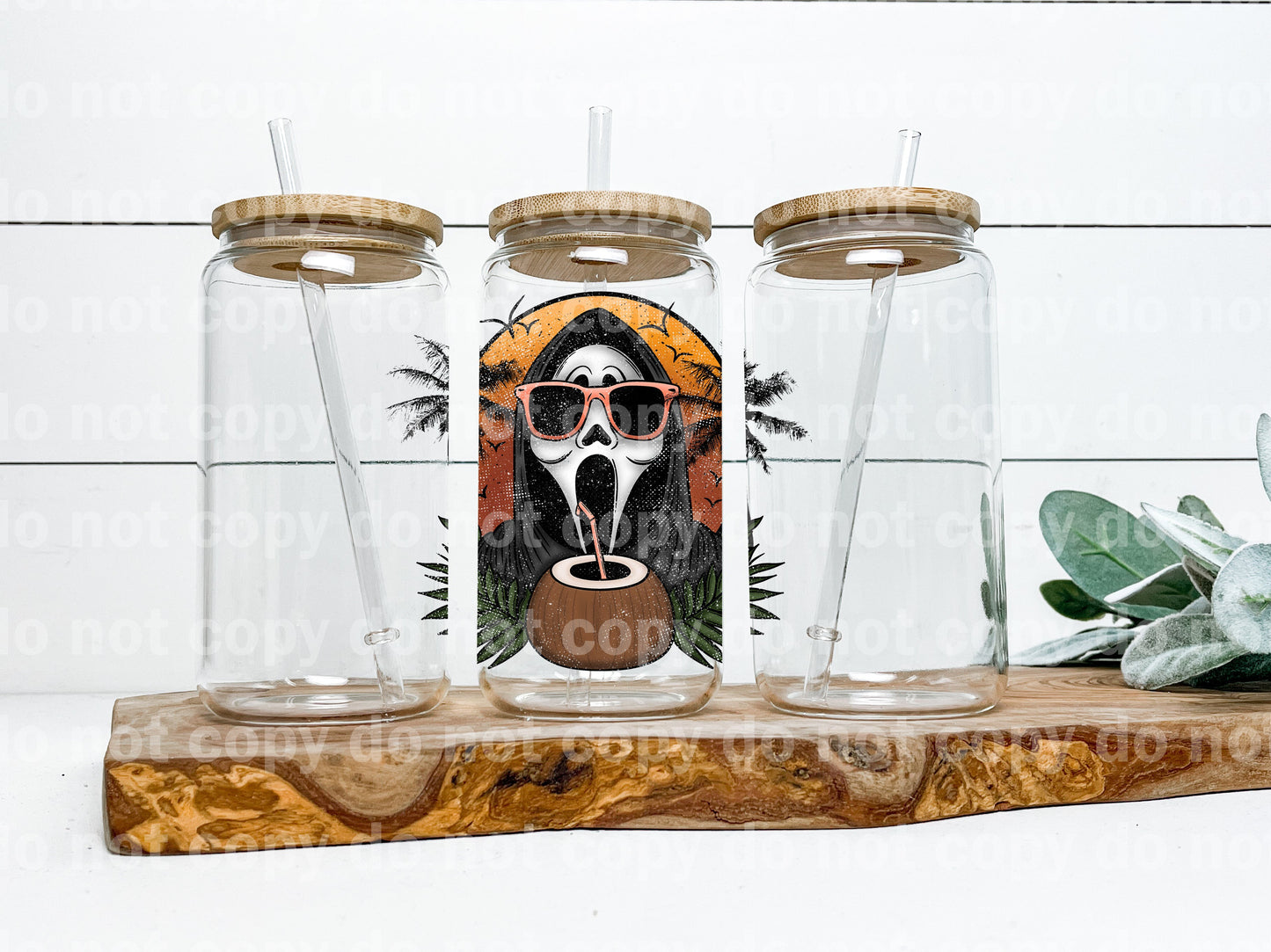 Scream Ghost Tropical Distressed