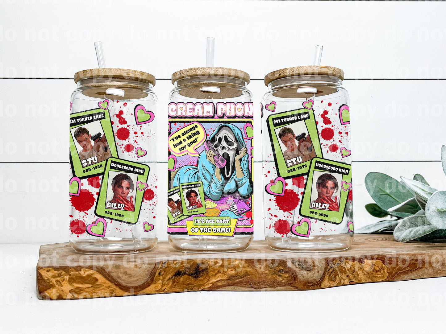 Scream Phone 16oz Cup Wrap