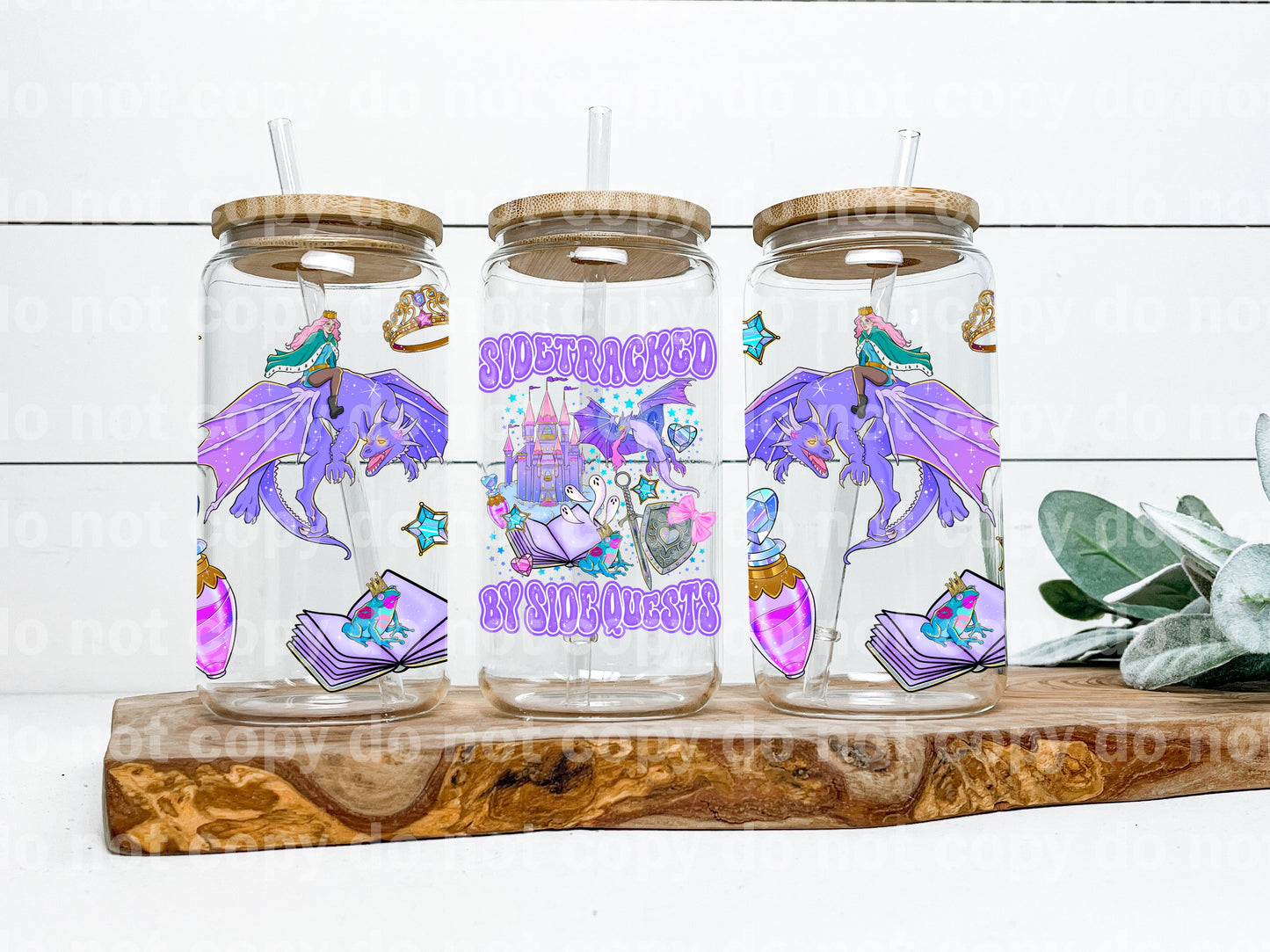 Sidetracked By Side Quests 16oz Cup Wrap