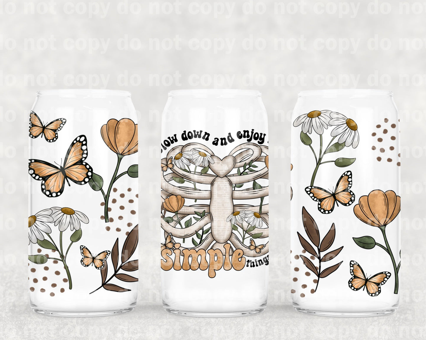 Slow Down and Enjoy Simple Things 16oz Cup Wrap