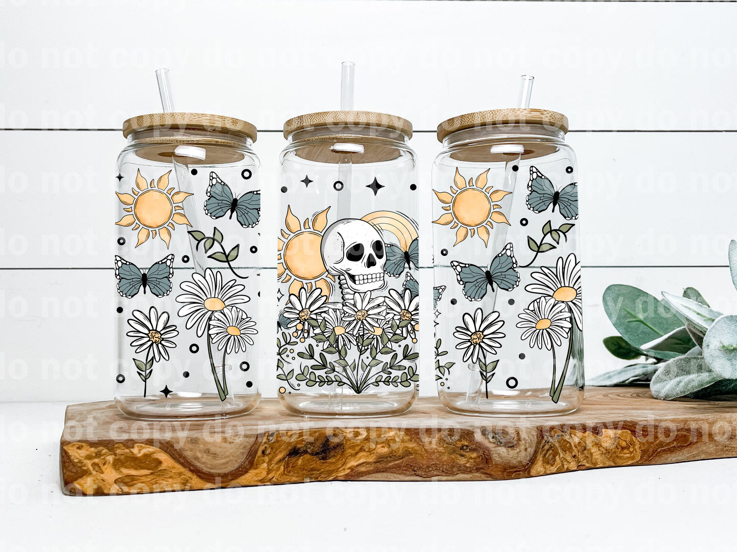 Skellie Daisy Sun 16oz Cup Wrap