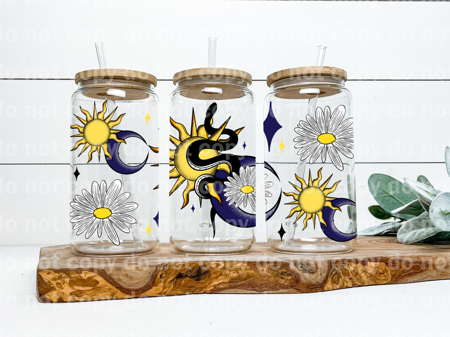 Snake Sun And Moon 16oz Cup Wrap