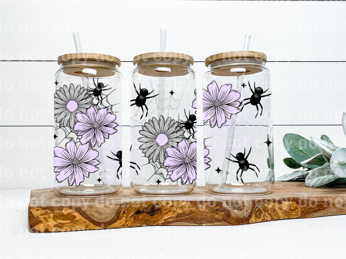 Spider Floral 16oz Cup Wrap