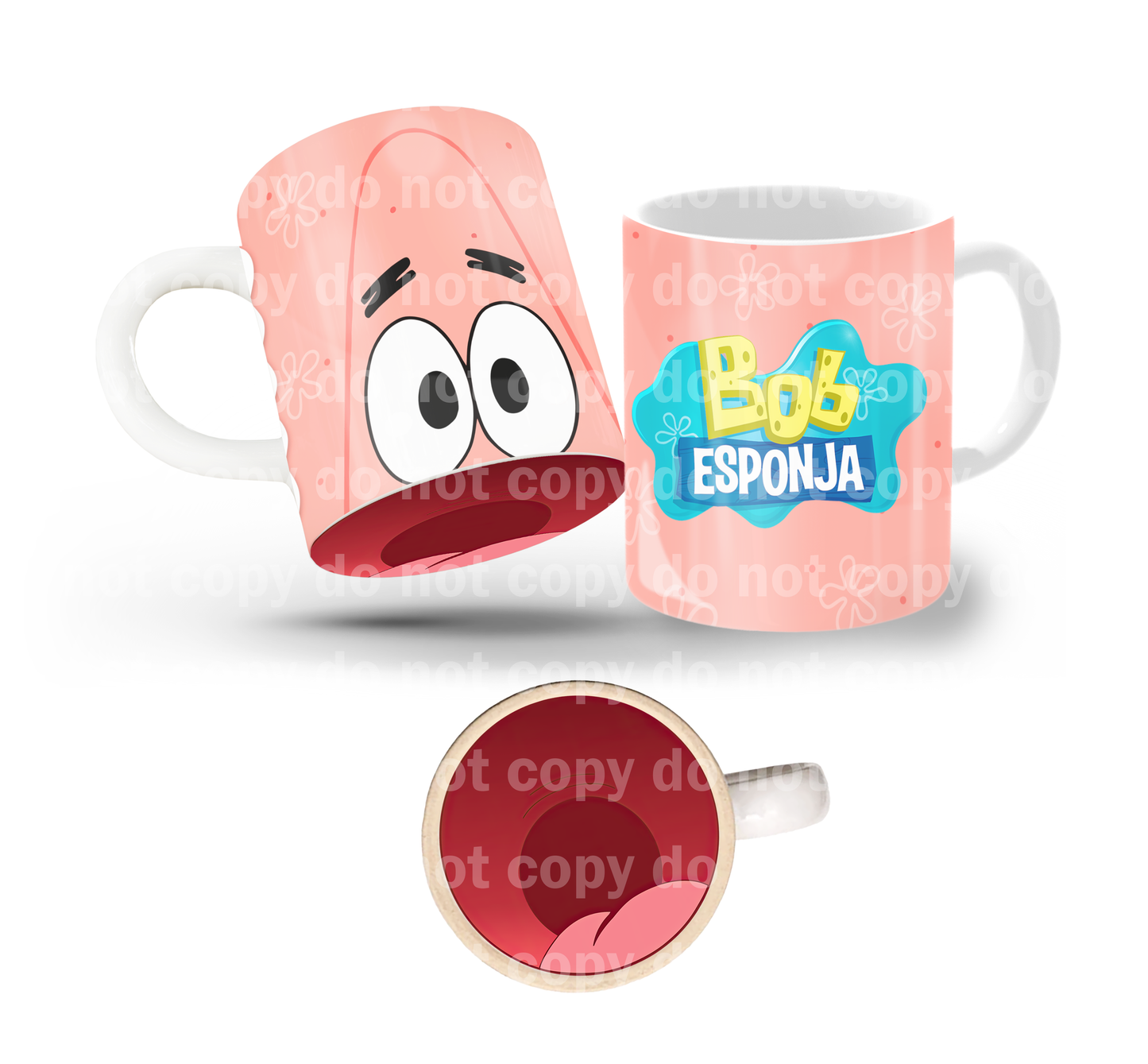 Starfish Tilt & Sip Mug Wrap + Bottom Design Set