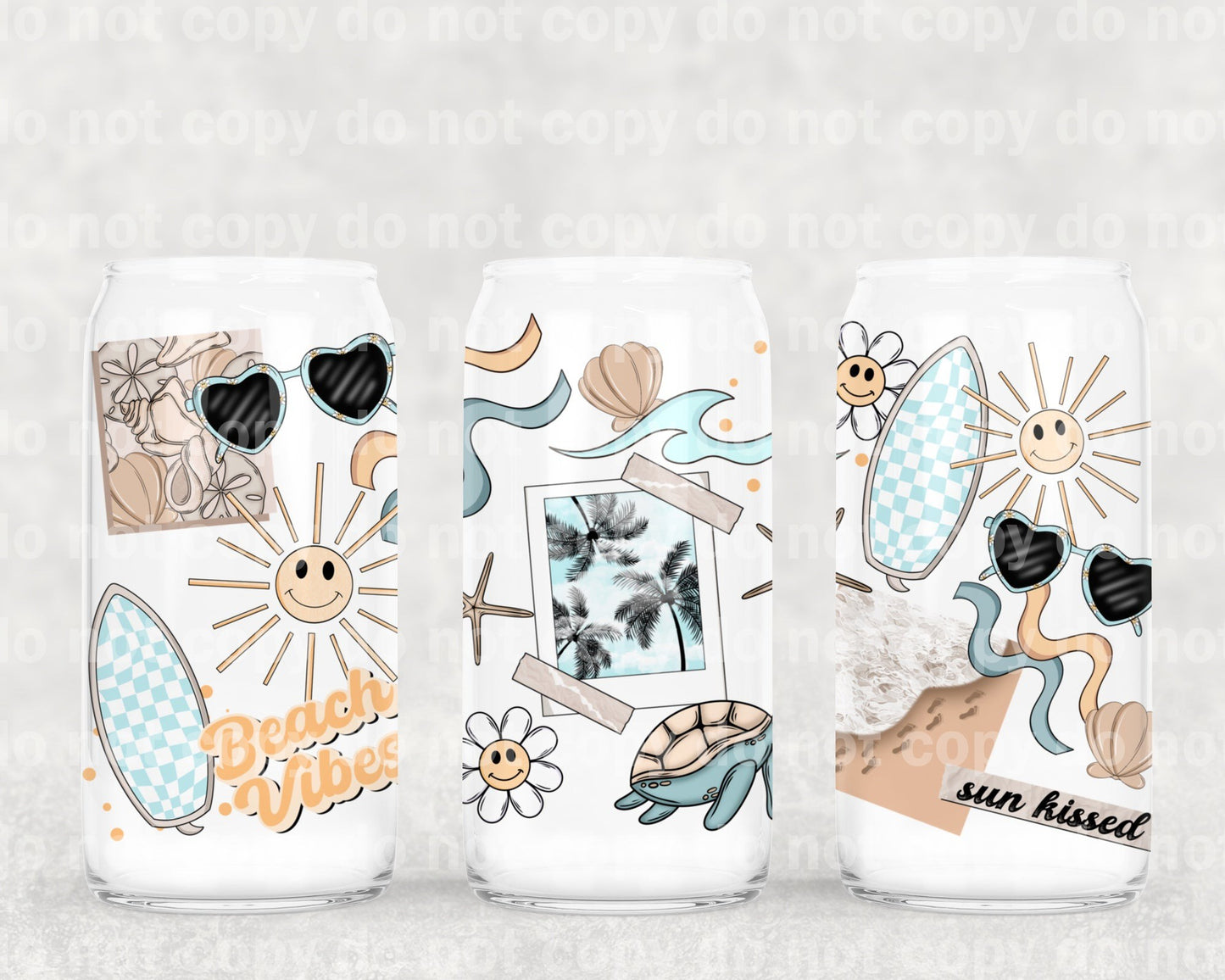 Envoltura de taza Summer Collage de 16 oz