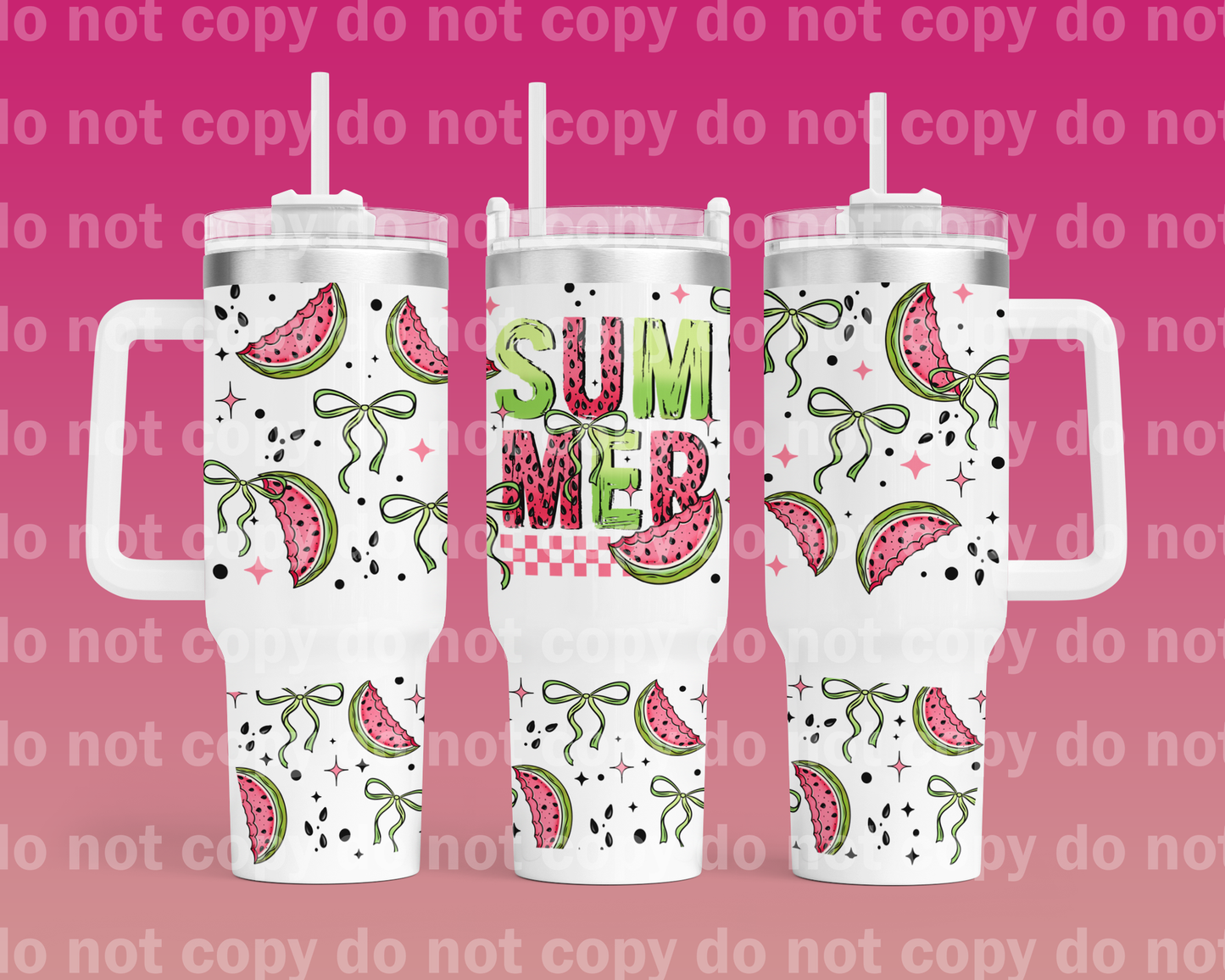 Summer Watermelon 40oz Cup Wrap