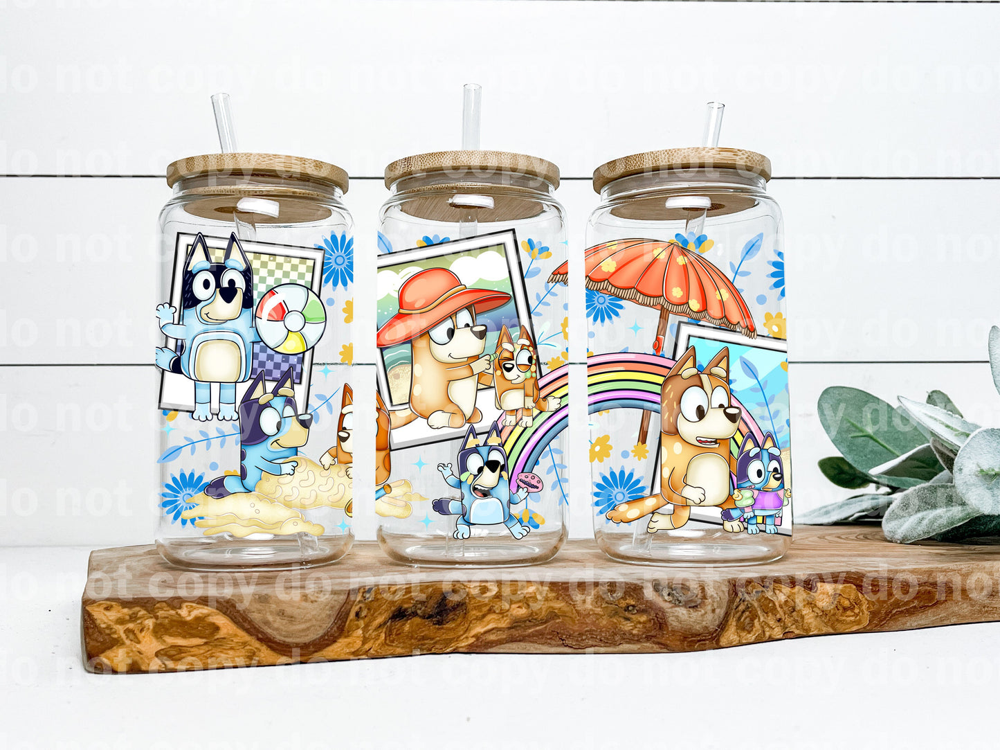 Sunshine Aussie Dogs 16oz Cup Wrap