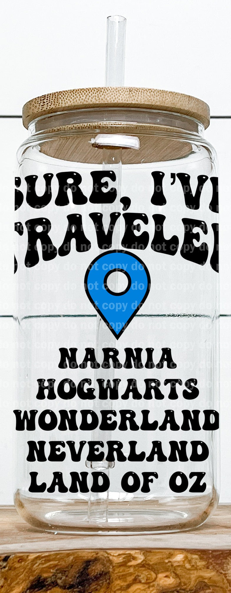 Sure I've Traveled Blue Pin