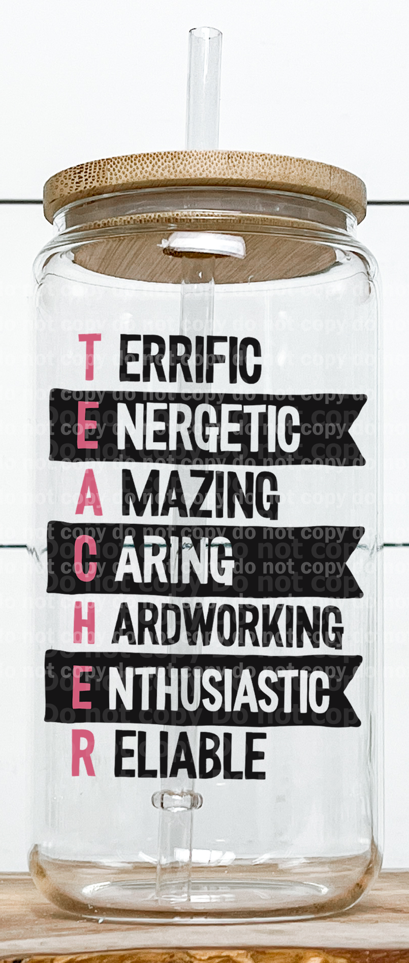 Teacher Means - Terrific, Energetic, Amazing, Caring, Hardworking, Enthusiastic and Reliable