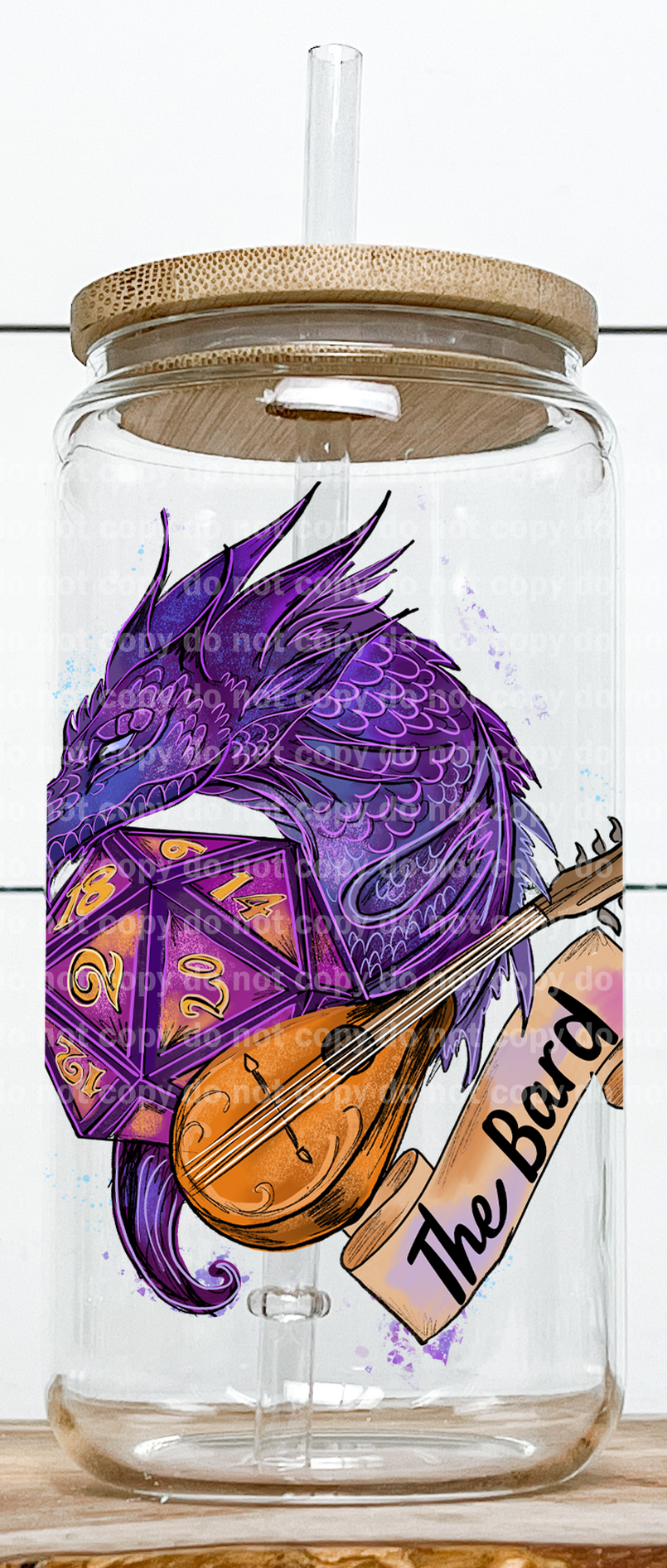 The Bard Purple Dragon Banner
