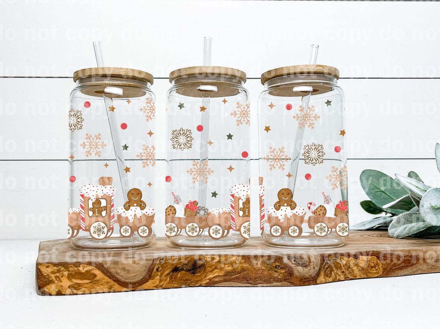 The Gingerbread Express 16oz Cup Wrap