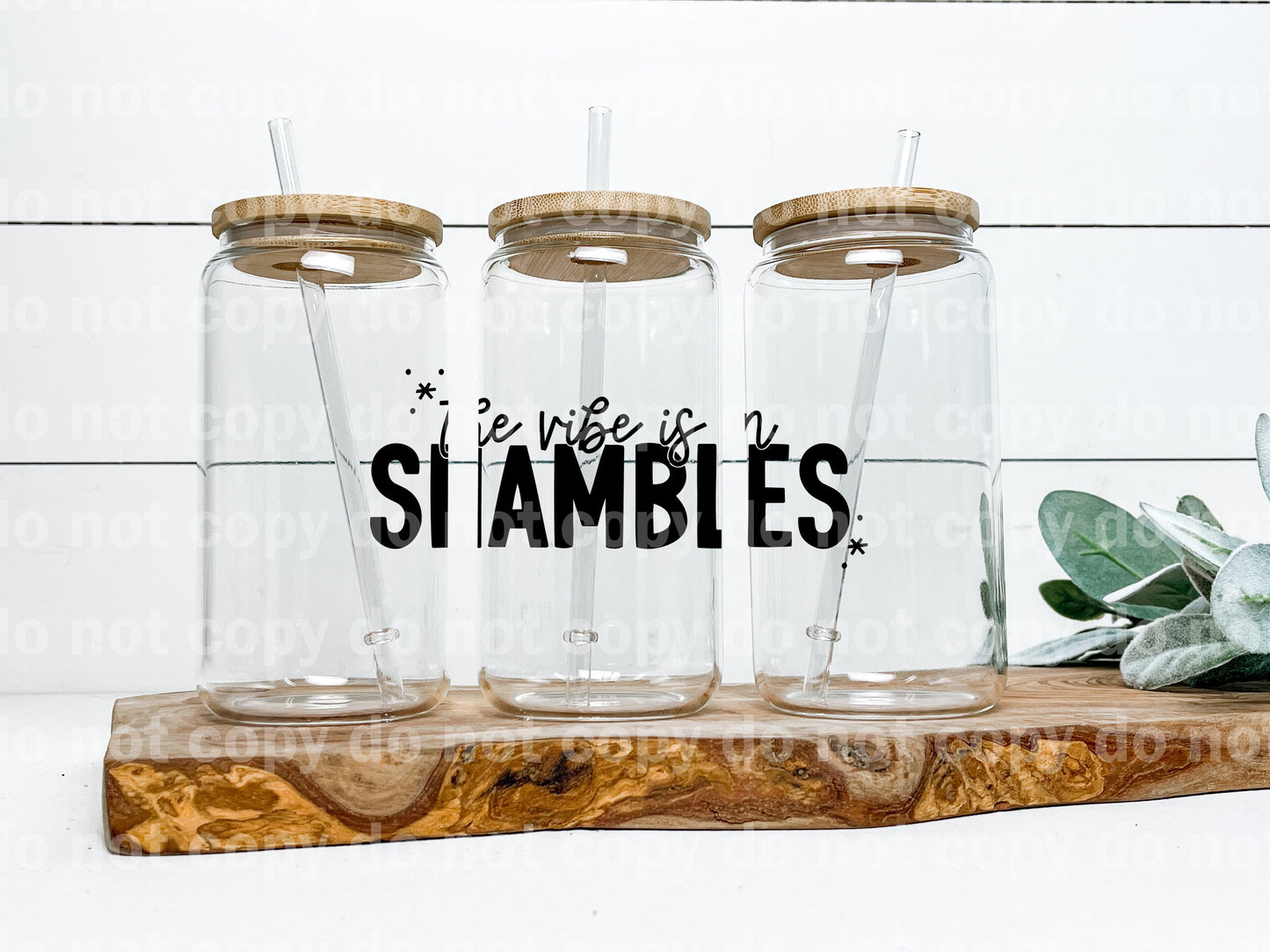 The Vibes Is In Shambles Black/White