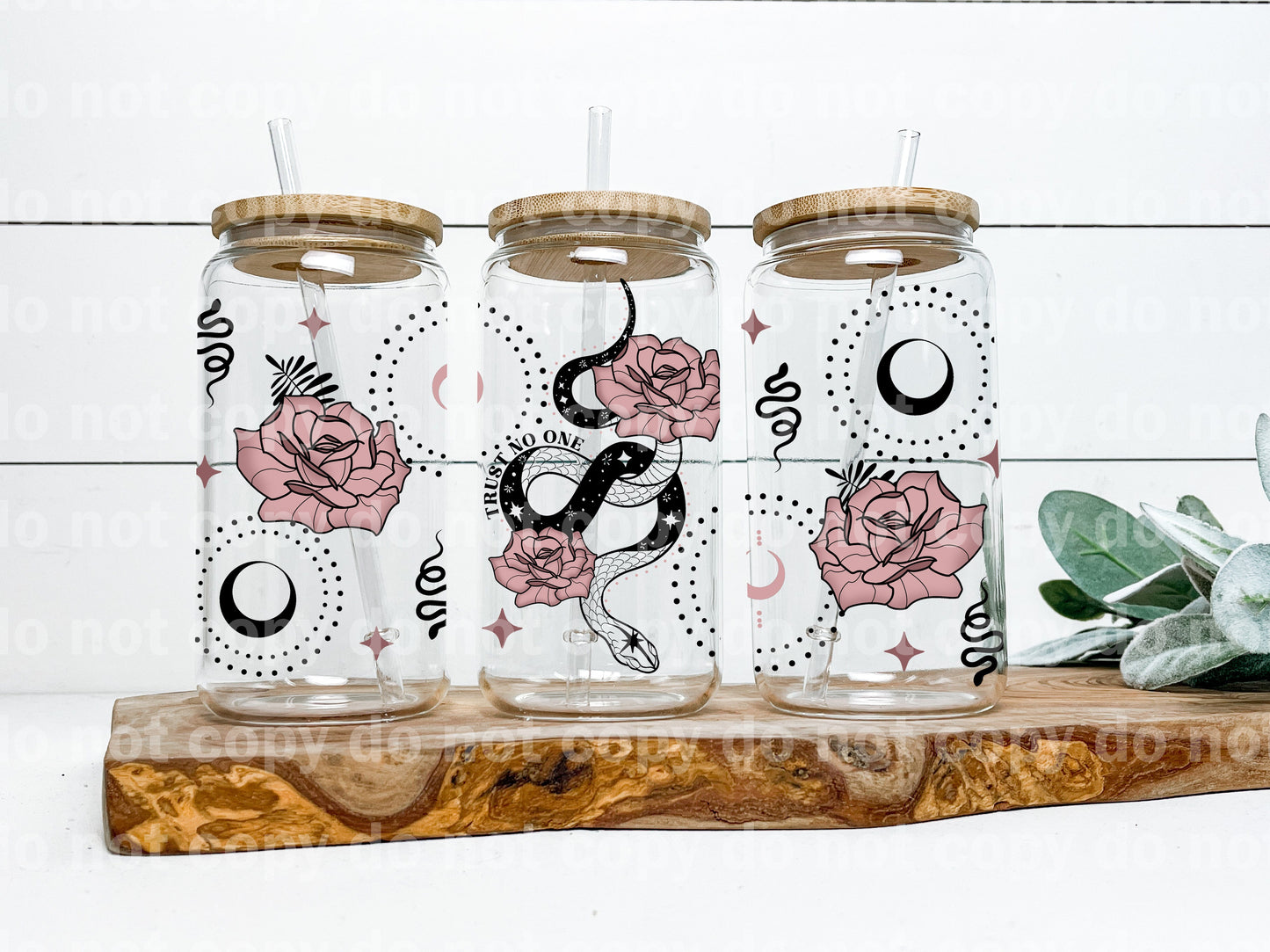 Trust No One Snake 16oz Cup Wrap
