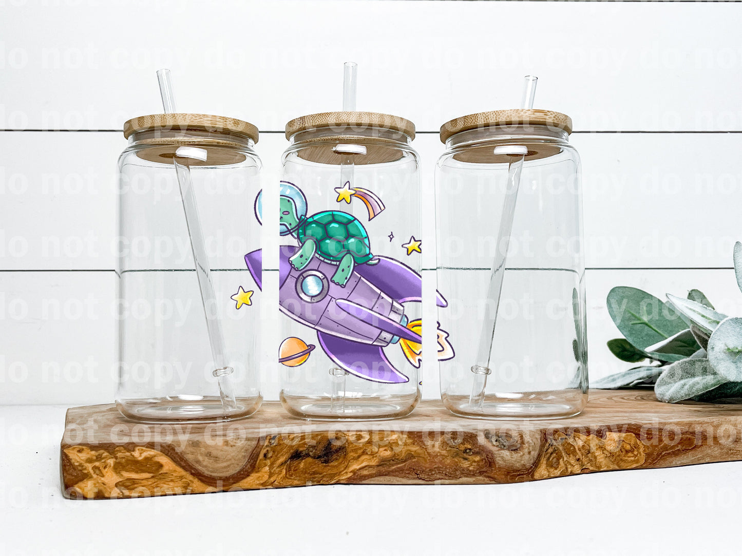 Calcomanía de nave espacial tortuga 4 x 3,6