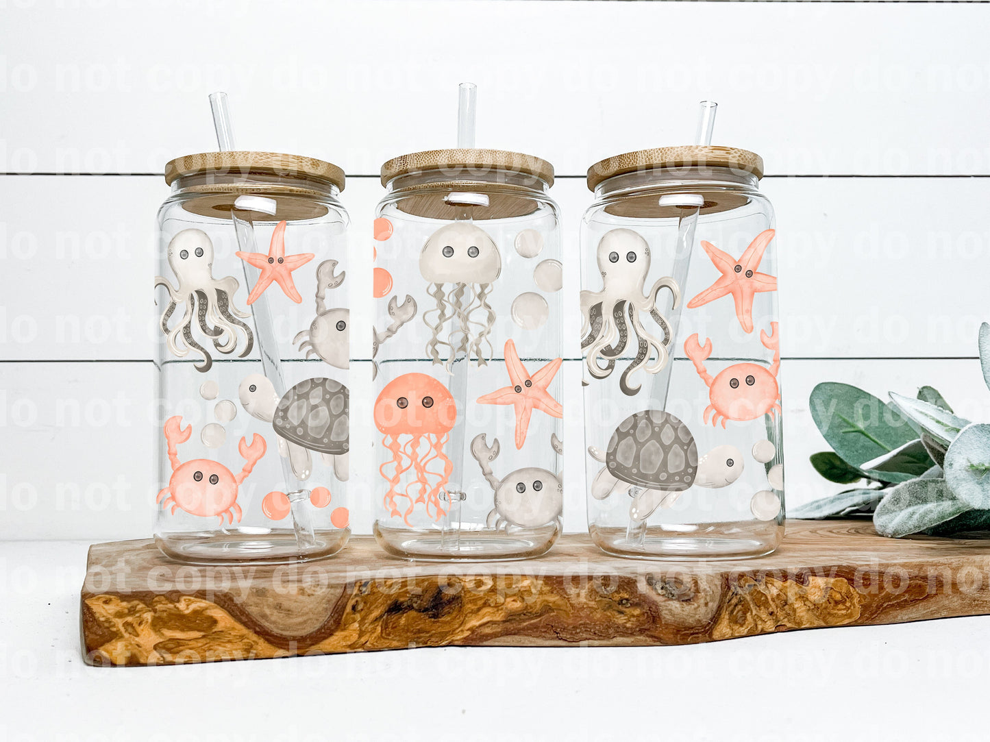 Under The Sea Creatures 16oz Cup Wrap