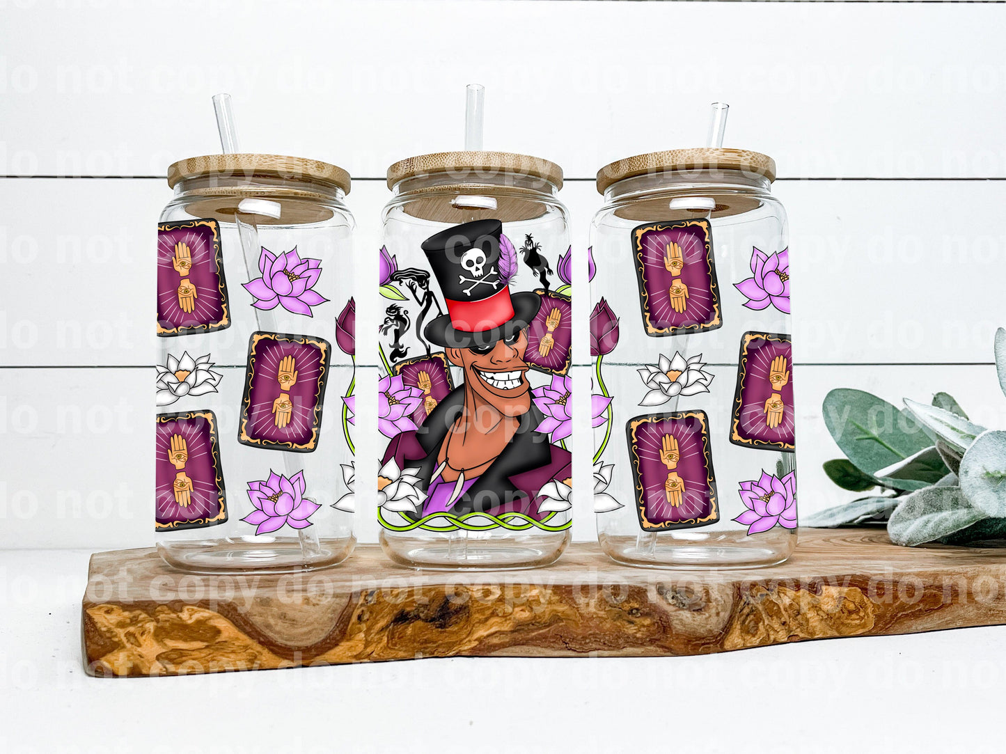 Witch Doctor Floral 16oz Cup Wrap