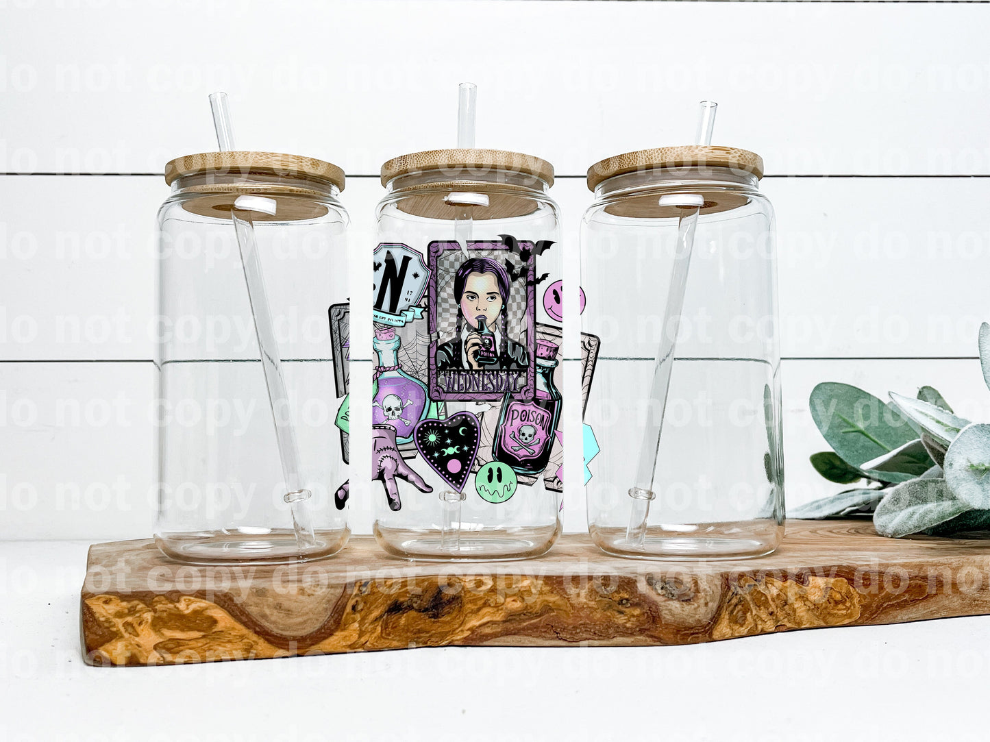 Wednesday Card Poison Decal 3.3 x 3.4