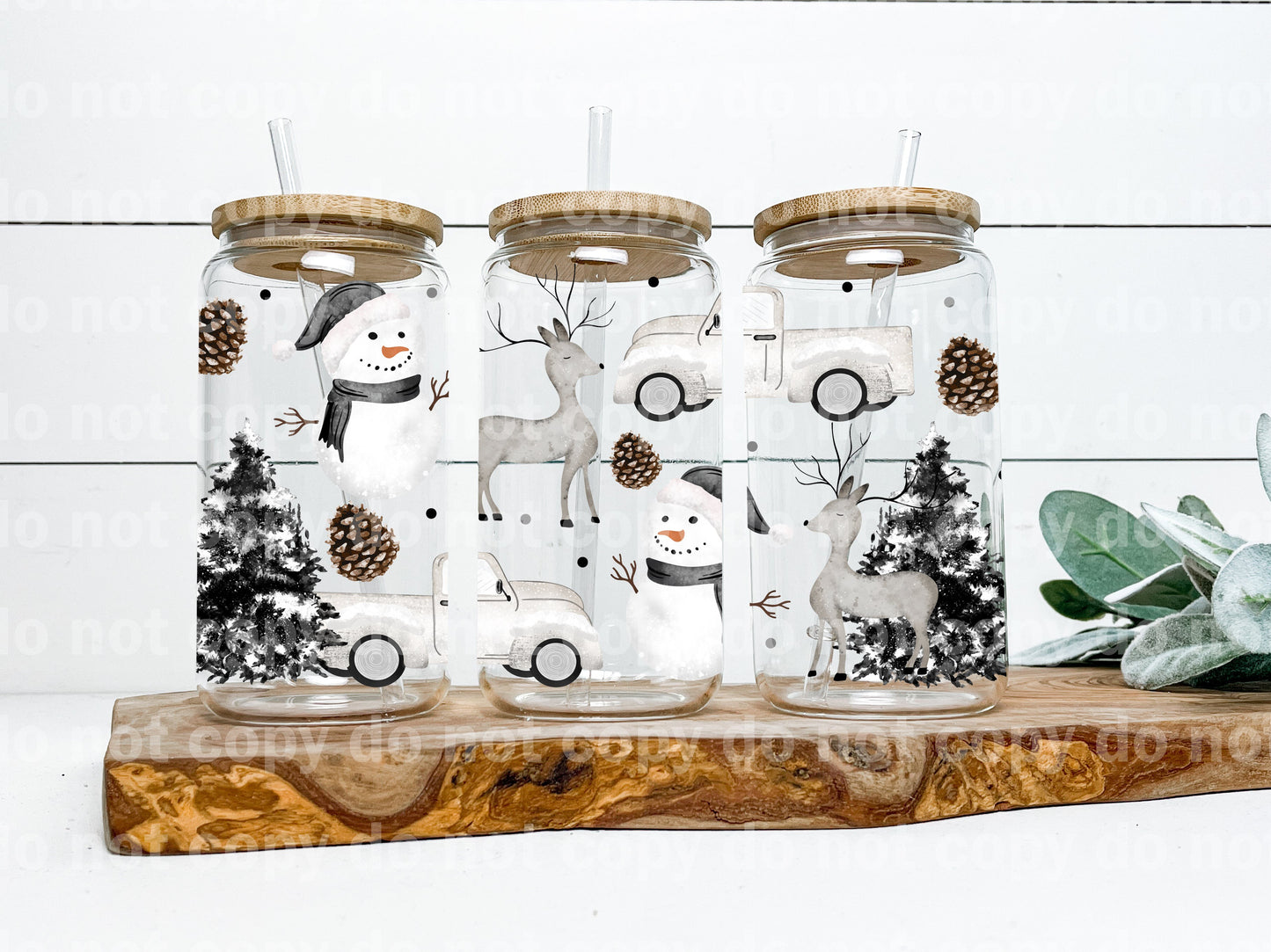 Whimsical Winter Things Snow 16oz Cup Wrap