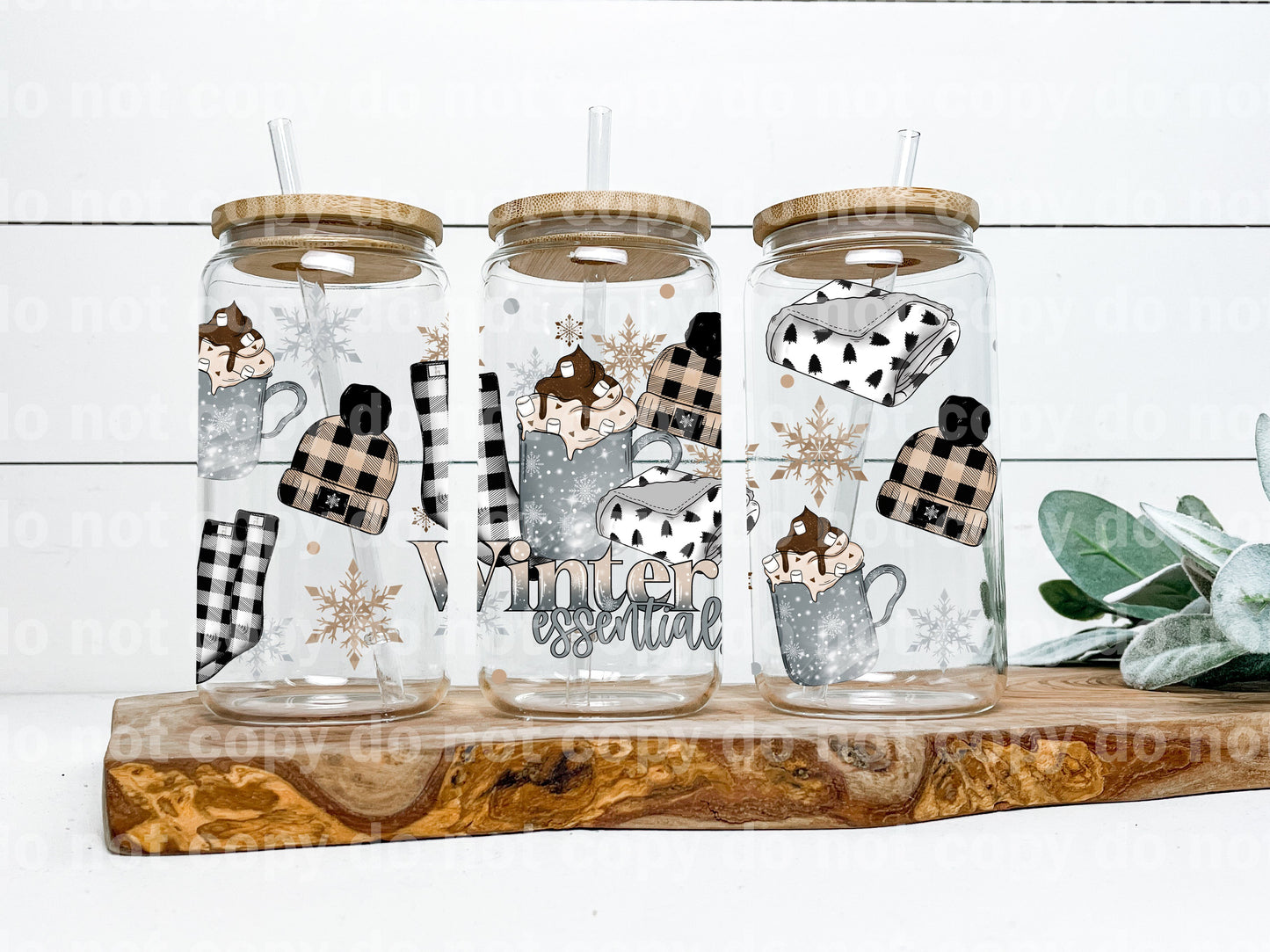 Envoltura de taza Winter Essentials de 16 oz