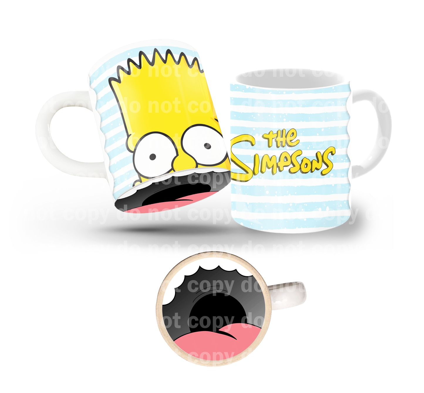Yellow Guy Tilt & Sip Mug Wrap + Bottom Design Set