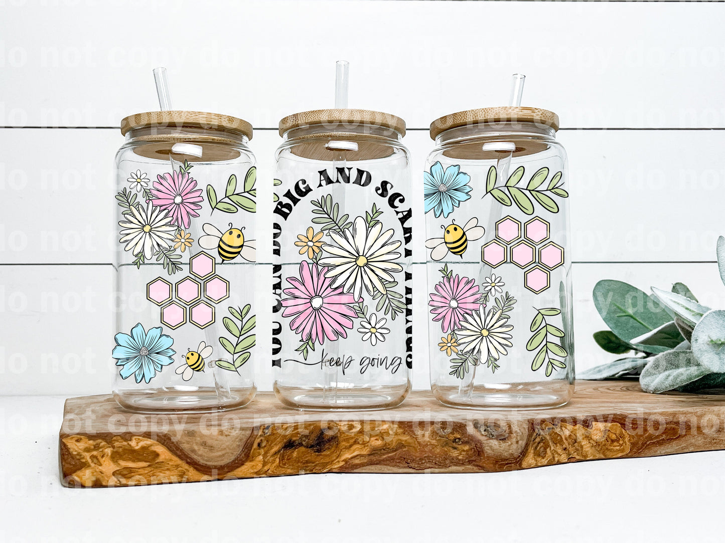You Can Do Big And Scary Things 16oz Cup Wrap