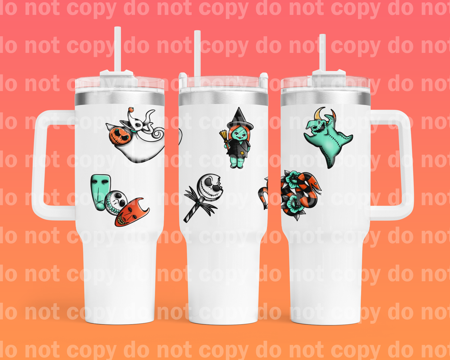 Zeroween Tatz 40oz Cup Wrap