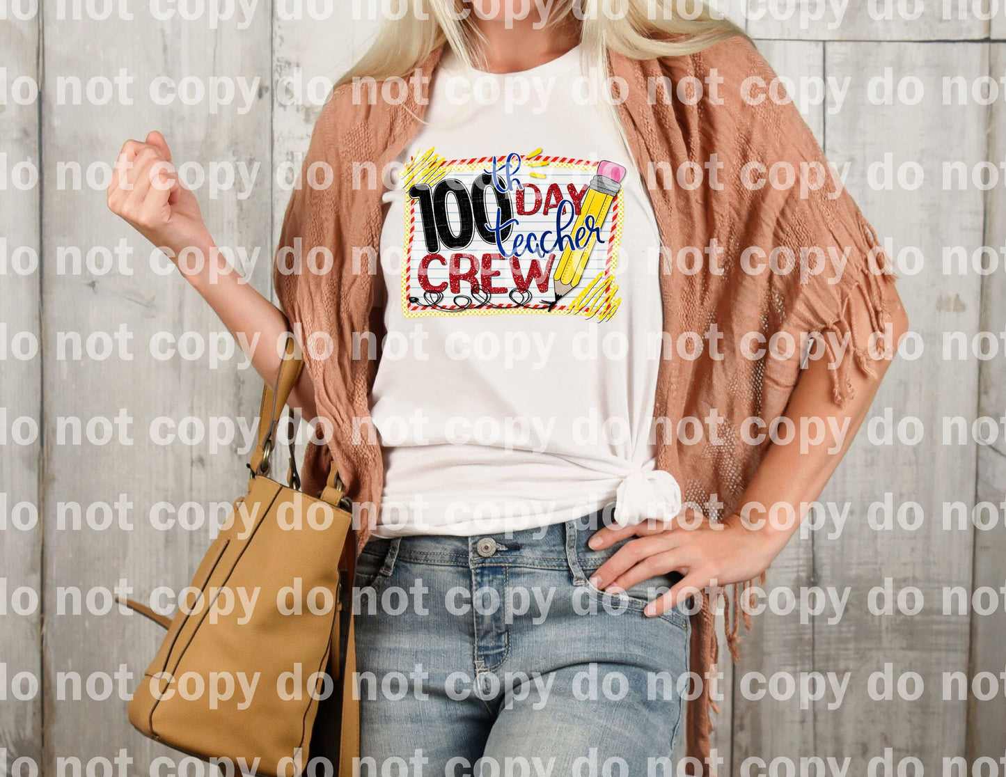 100th Day Teacher Crew Dream Print or Sublimation Print