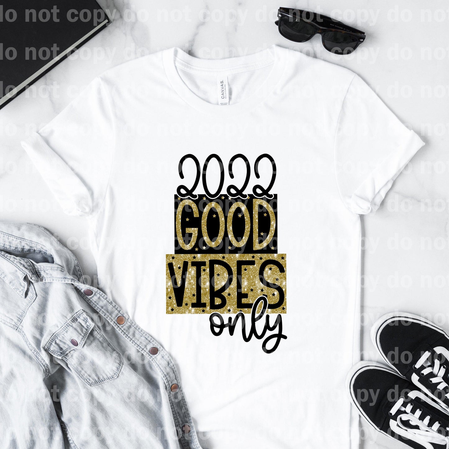 2022 Impresión por sublimación Good Vibes Only