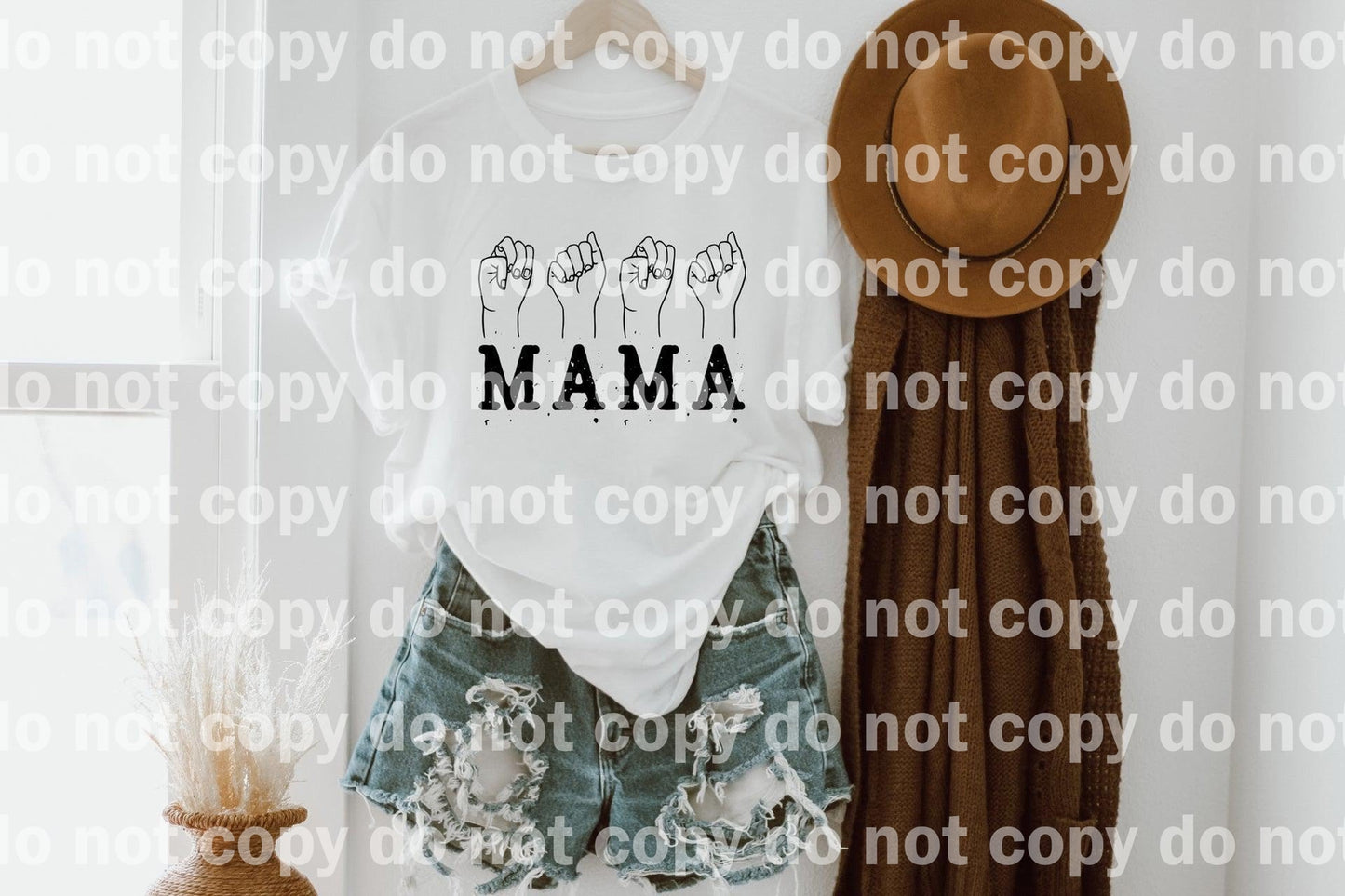 Hand Sign Mama Dream Print or Sublimation Print