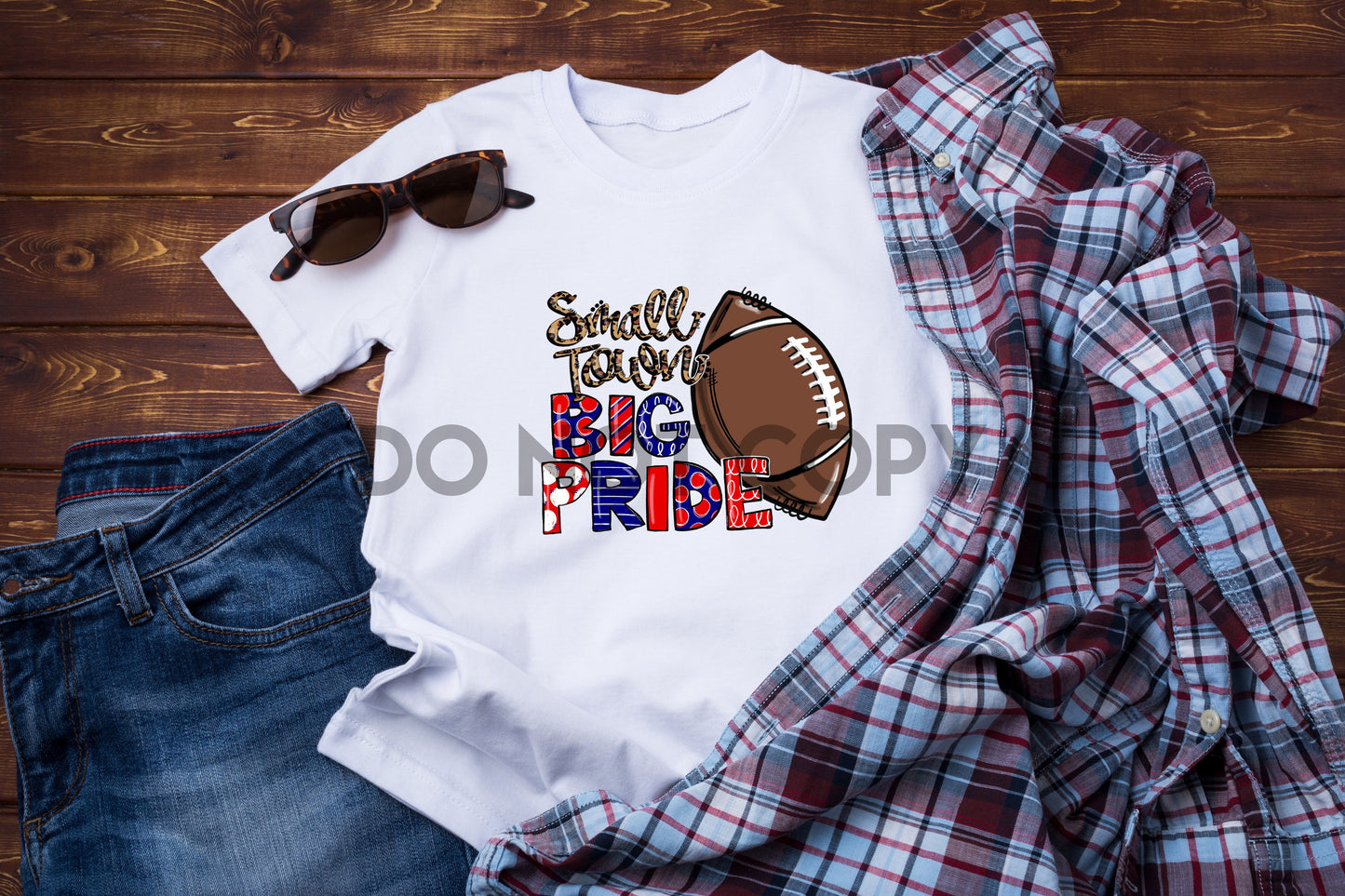 Impresión de sublimación de fútbol de Small Town Big Pride