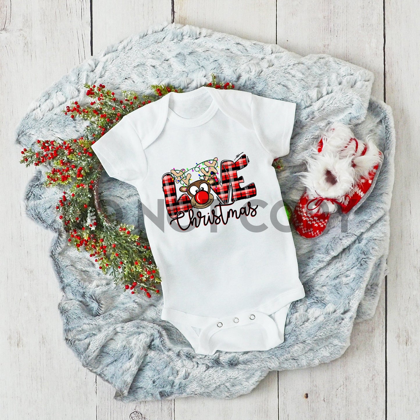 Buffalo Love Reindeer Christmas Sublimation print