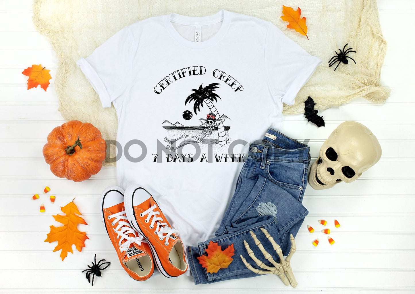 Certified Creep 7 Days a Week Skeleton Sublimation print