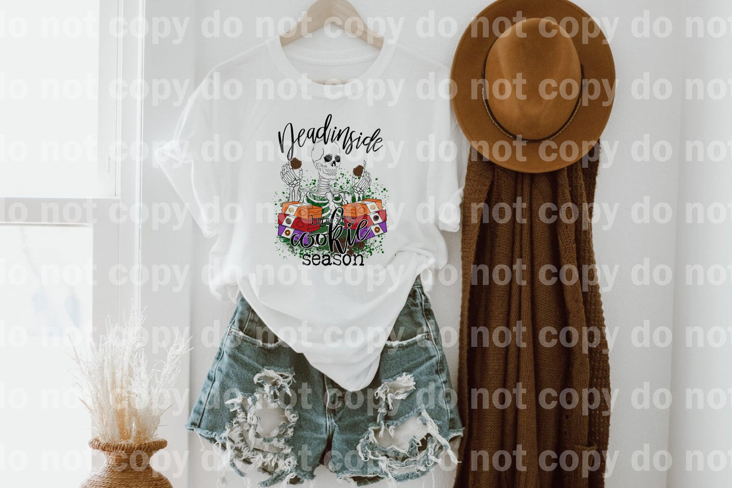 Dead Inside But It’s Cookie Season Skeleton Sublimation print