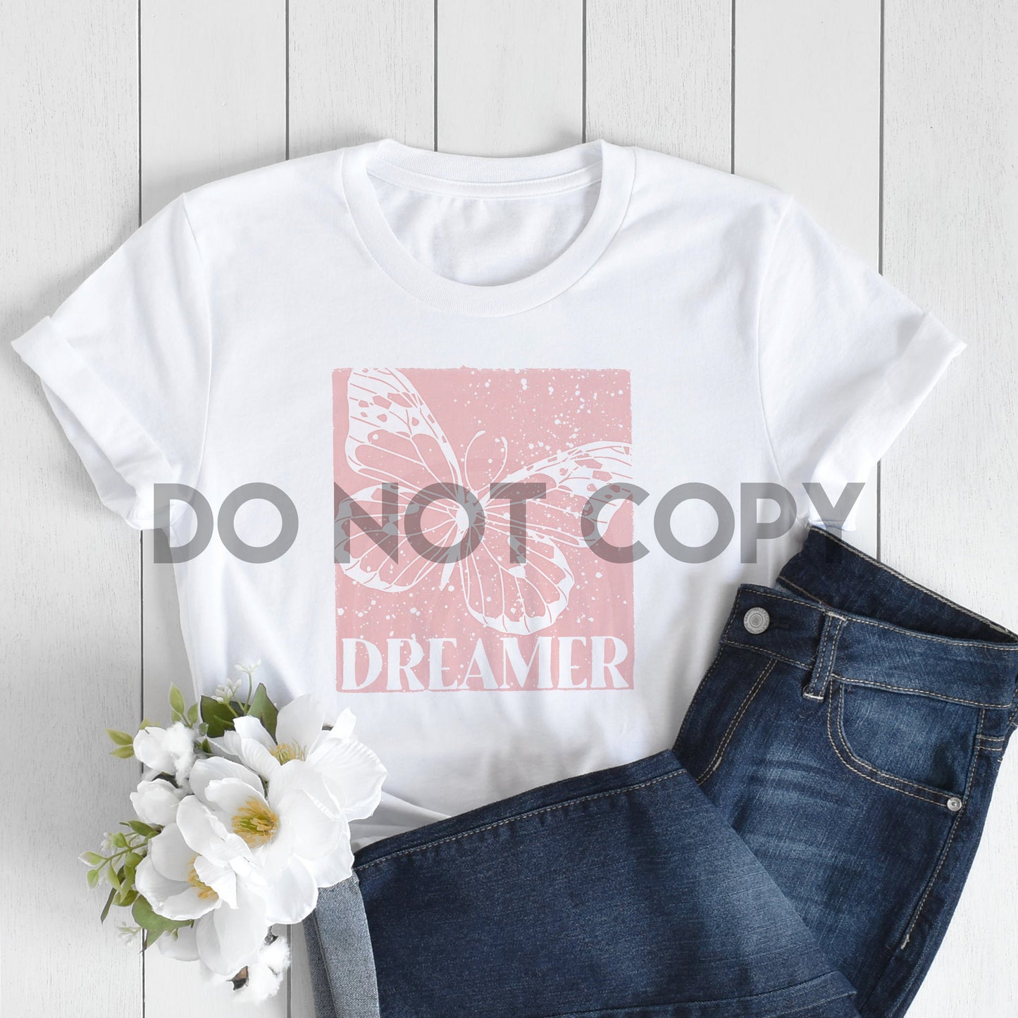 Dreamer Butterfly Pink Sublimation Print