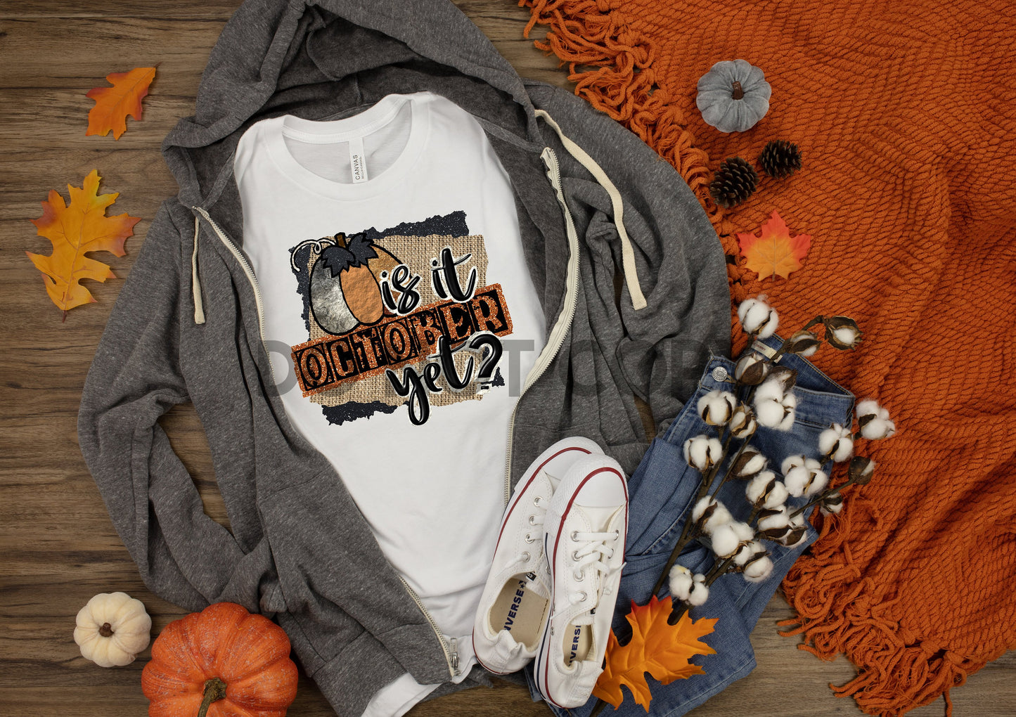 Is It October Yet Pumpkin Sublimation print